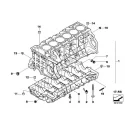 Genuine BMW Engine block with piston (11110421309)