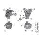 Genuine BMW Engine supporting bracket, right (22116775912)