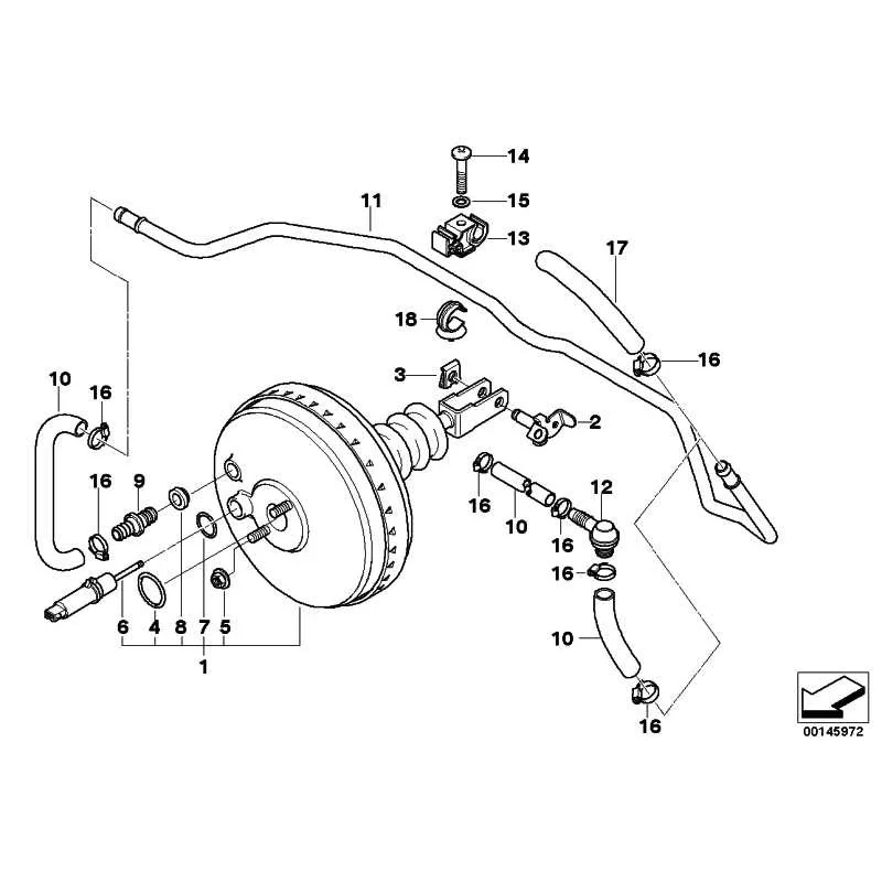 Original BMW Unterdruckleitung (34301161949)