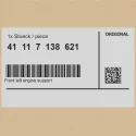Genuine BMW Front left engine support (41117138621)