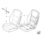 Original BMW Bezug Basis Sitz Leder (52107295000)