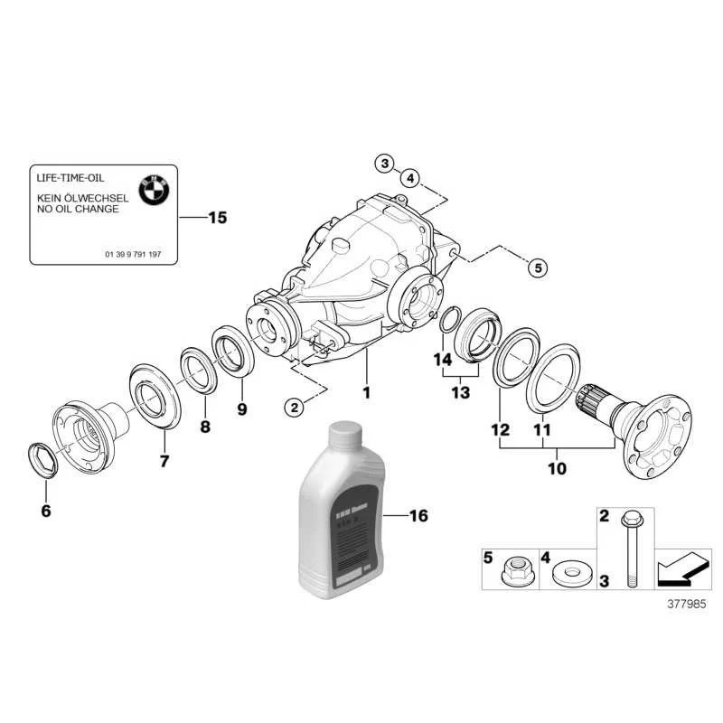Original BMW Austausch Hinterachsgetriebe (33107514129)