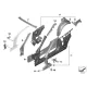 Genuine BMW Right interior side frame (41218061428)