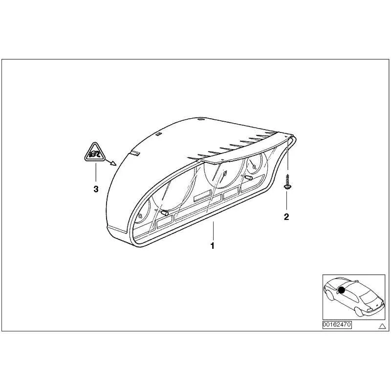 Genuine BMW INSTRUMENTS COMBINATION UNCODED (62116985668)