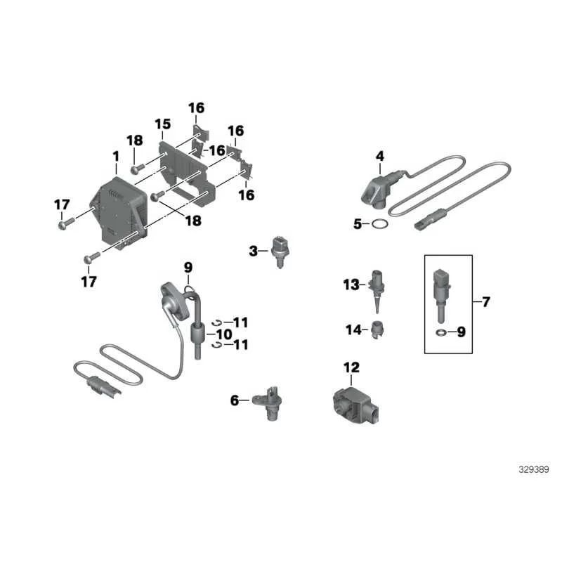 Genuine BMW Speed sensor (61358546524)