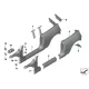 Genuine BMW Bulkhead support bracket, left (41007387009)