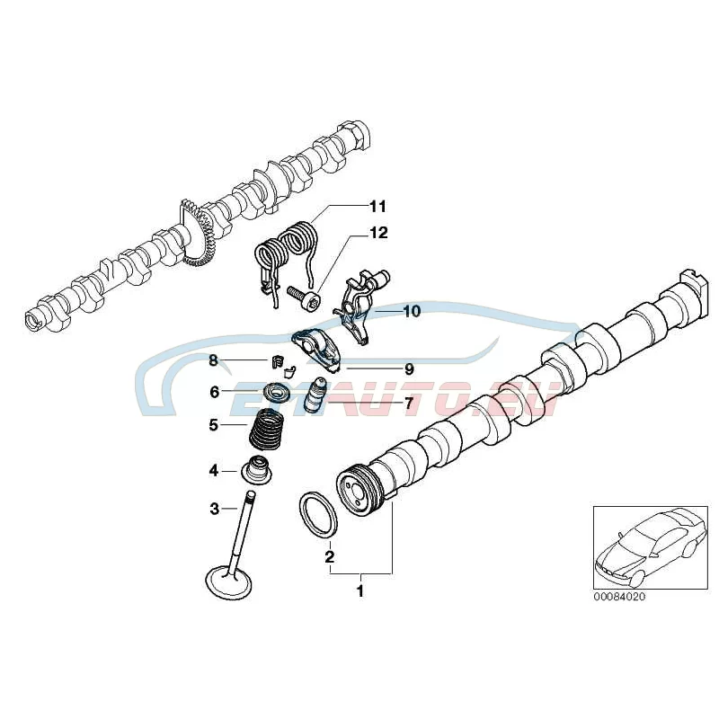 Genuine BMW Intermediate lever (11377516895)