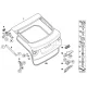 Genuine BMW Hinge, trunk lid, top left (41007202863)