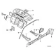 Genuine BMW Bracket backrest outer right (41148191264)
