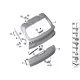 Genuine BMW Hinge, trunk lid, lower left (41007486551)