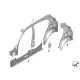 Genuine BMW Left interior side frame (41217284349)