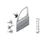 Genuine BMW Left upper front door hinge (41007377545)