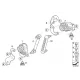Original BMW Halter Höhenstandssensor vorne (37146773135)