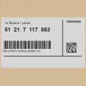 Genuine BMW 51217117863 - Set uniform locking system (code)