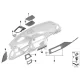 Genuine BMW Cover panel, Centerstack, lower (51456820215)