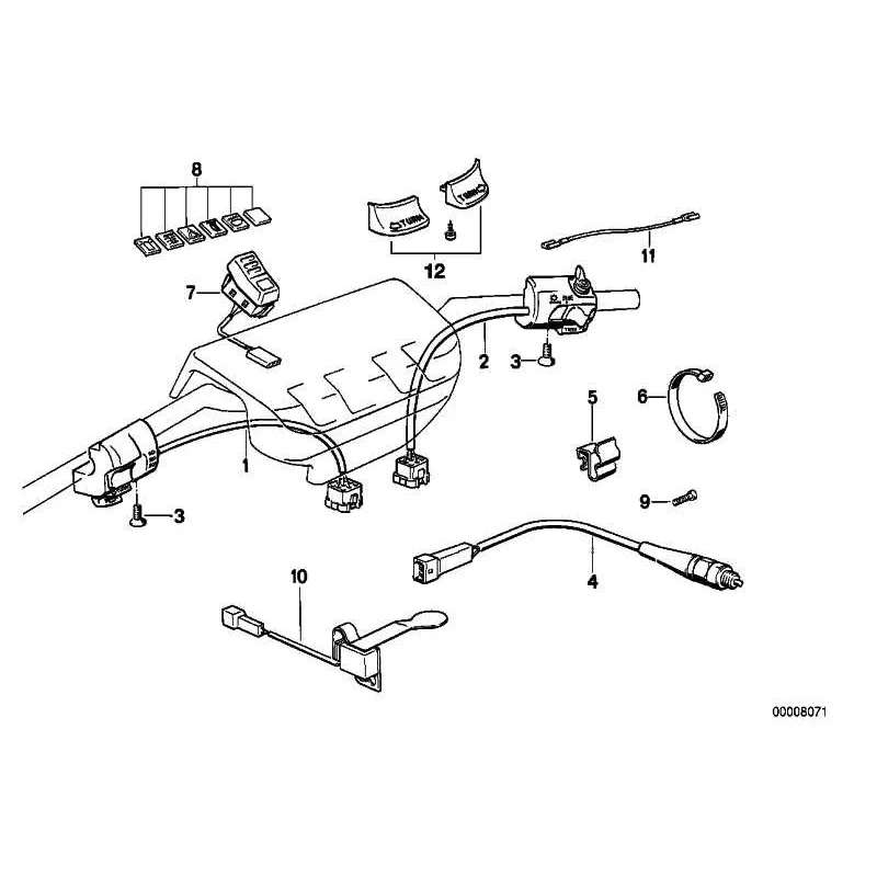 Genuine BMW Combination switch left (61311459461)