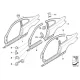 Genuine BMW Bracket, side panel, bottom right (41217168978)