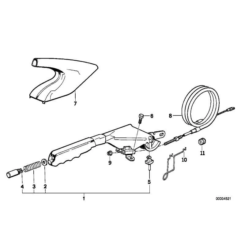 Original BMW Handbremshebel (34412294438)
