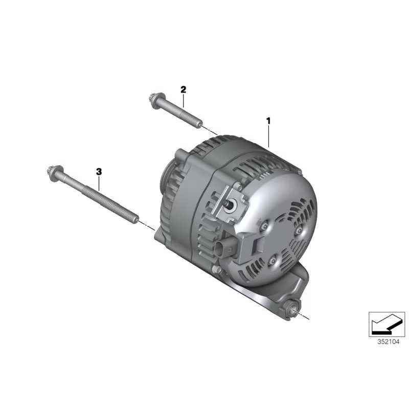 Genuine BMW Alternator (12317640132)