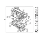 Genuine Mini ENGINE BLOCK WITH CRANKGEAR (11110413245)