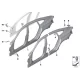 Genuine BMW Left rear side panel (41007437589)