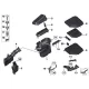 Genuine BMW Partition seal, upper section (12907555162)