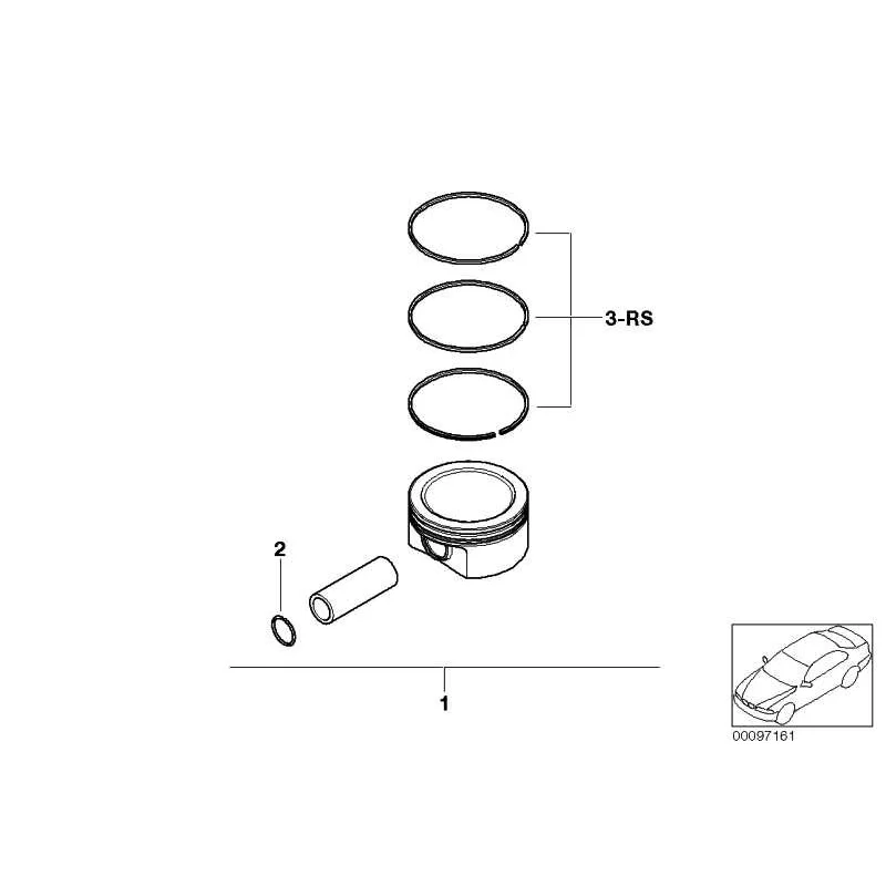 Original Mini Satz Kolben (11257520131)