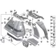 Genuine BMW Bracket rubber spring (51477241740)
