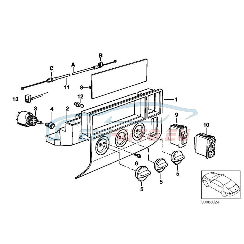 Genuine BMW Panel (64118368037)