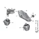 Genuine BMW Engine supporting bracket, right (22116876220)