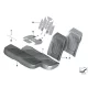 Original BMW Bezug Basis Sitz Klimaleder (52207413207)