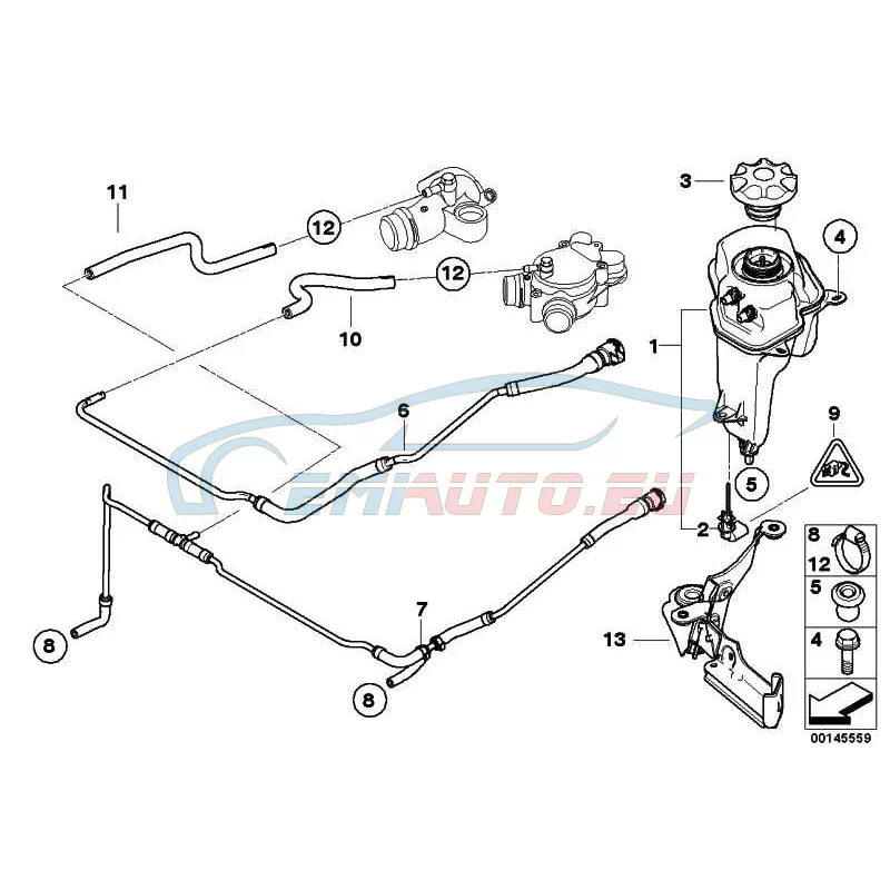 Genuine BMW Radiator cap (17137516004)