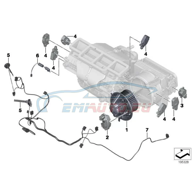 Genuine BMW Actuator (64119231884)