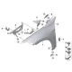 Genuine BMW Bracket, side panel, top left (41007427131)