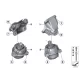 Original BMW Motorlager links (22116852147)