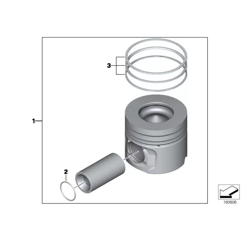 Genuine BMW Snap ring (11257812555)