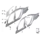 Genuine BMW Bracket, side panel, top left (41007437507)