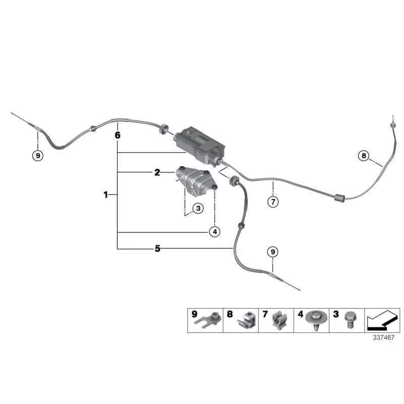 Original BMW Stelleinheit mit Steuergerät (34436868514)