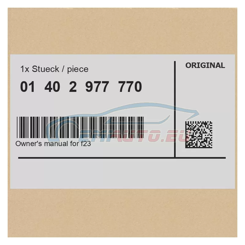Genuine BMW 01402977770
