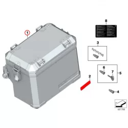 Original BMW Aluminiumkoffer rechts (77418566448)