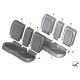 Original BMW Bezug Basis Sitz Leder (52207380140)