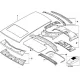 Genuine BMW Right interior column C (41007044632)