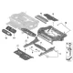 Genuine BMW Left supporting plate (52107267729)