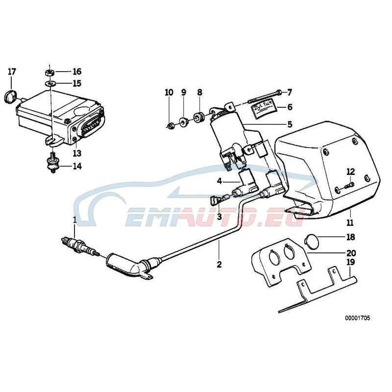 Genuine BMW IGNITION WIRE (12121459184)