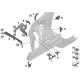 Genuine BMW Bracket brake pipe right (41117267092)