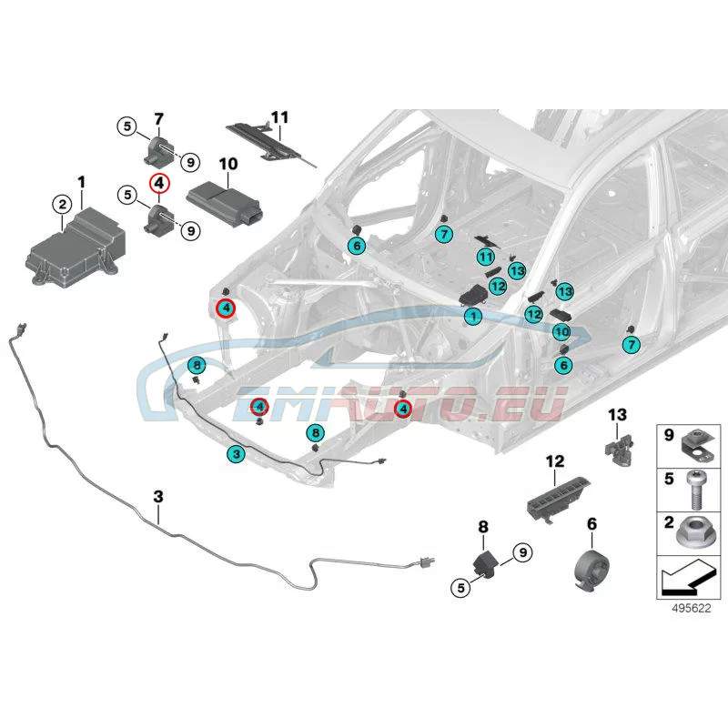 Genuine BMW Sensor, front (65779314520)