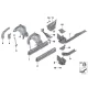 Genuine BMW Left centre engine support (41007432651)