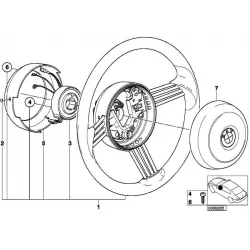 Genuine BMW HUB CAP, AIRBAG (32346755997)