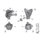 Genuine BMW Engine supporting bracket, left (22116775911)