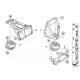 Genuine BMW Engine mount, left (22116770797)
